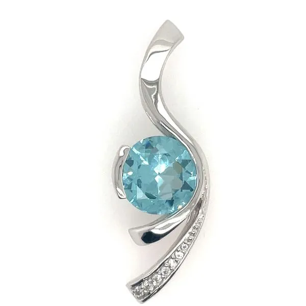 Aqua Quartz Pendant Erickson Jewelers Iron Mountain, MI