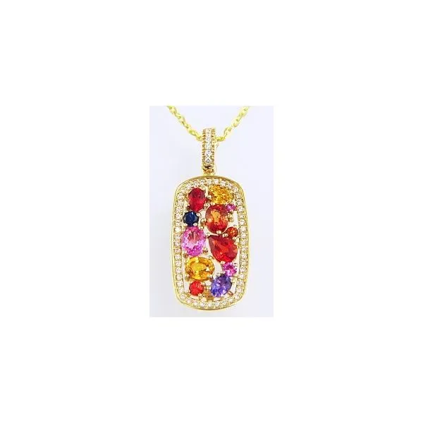 Multi Color Stone Necklace Erickson Jewelers Iron Mountain, MI
