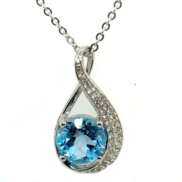 BLUE TOPAZ NECKLACE Erickson Jewelers Iron Mountain, MI