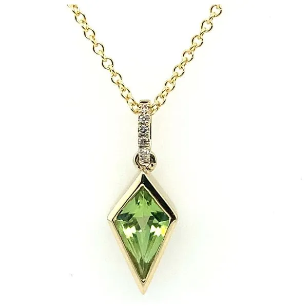 14Kt Yellow Peridot Necklace Erickson Jewelers Iron Mountain, MI