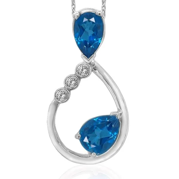 KASHMIR BLUE TOPAZ PENDANT Erickson Jewelers Iron Mountain, MI