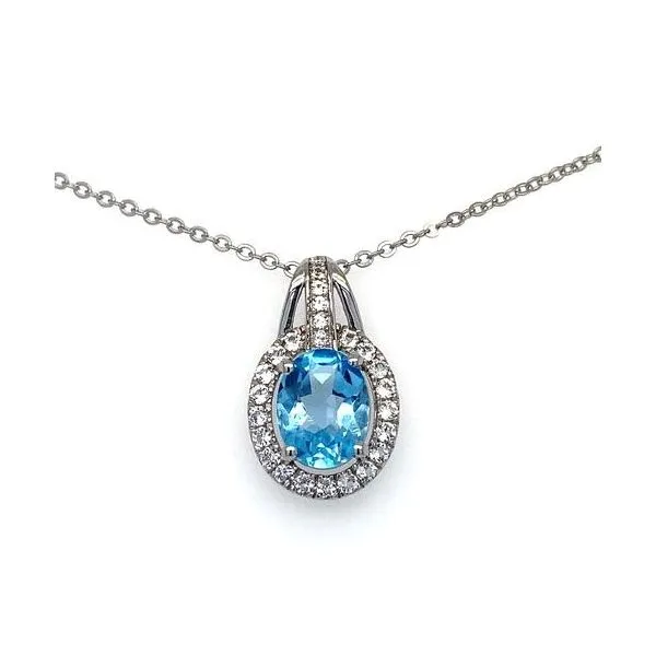 BLUE TOPAZ NECKLACE Erickson Jewelers Iron Mountain, MI