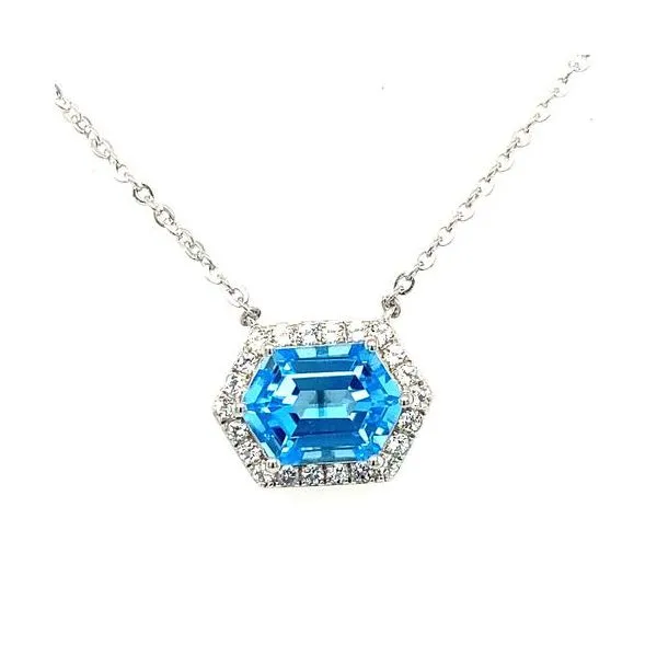 BLUE TOPAZ NECKLACE Erickson Jewelers Iron Mountain, MI