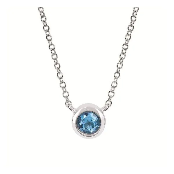 Blue Topaz Necklace Erickson Jewelers Iron Mountain, MI