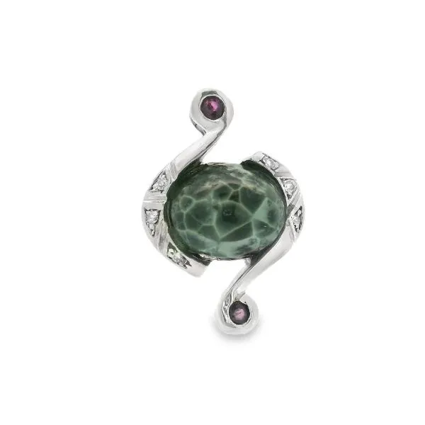 Sterling Silver Greenstone Pendant Erickson Jewelers Iron Mountain, MI