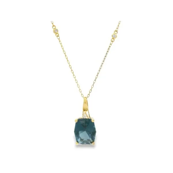 London Blue Topaz Necklace Erickson Jewelers Iron Mountain, MI