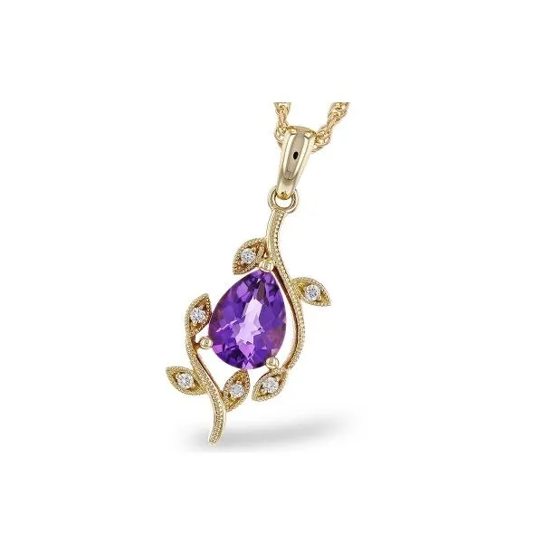 14Kt Yellow Amethyst Necklace Erickson Jewelers Iron Mountain, MI