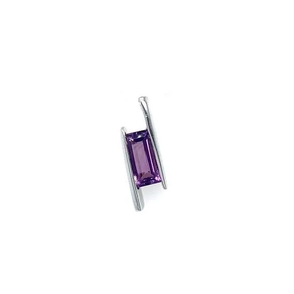 Sterling Silver Amethyst Bar Pendant Erickson Jewelers Iron Mountain, MI