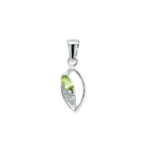Sterling Silver Peridot Pendant Erickson Jewelers Iron Mountain, MI