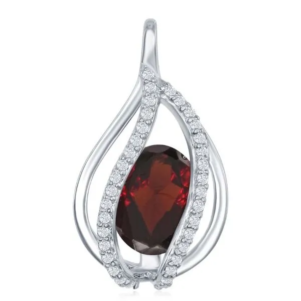 Garnet Necklace Erickson Jewelers Iron Mountain, MI