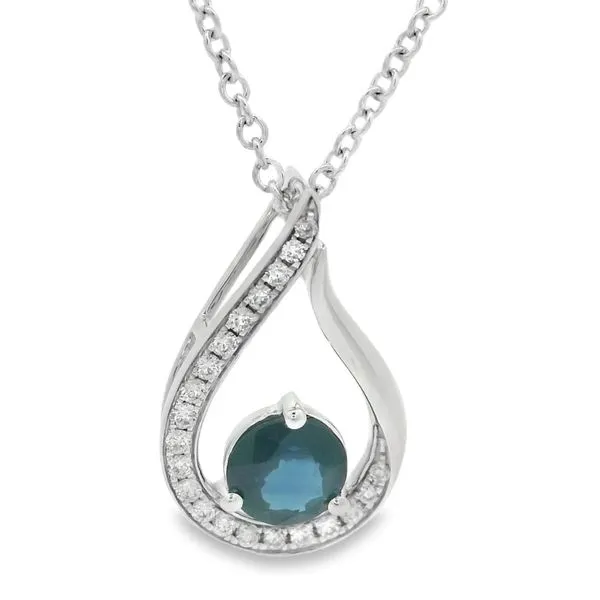 SAPPHIRE AND DIAMOND NECKLACE Erickson Jewelers Iron Mountain, MI