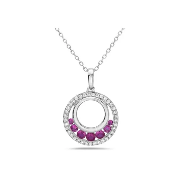 RUBY & DIAMOND NECKLACE Erickson Jewelers Iron Mountain, MI
