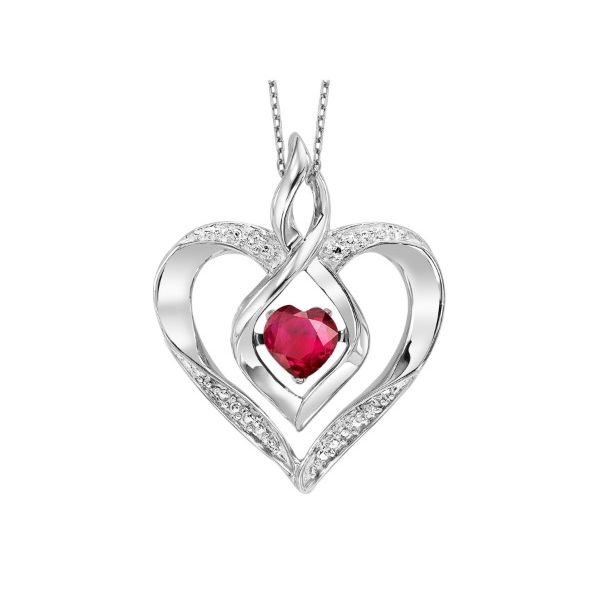 Sterling Silver July Birthstone Necklace Erickson Jewelers Iron Mountain, MI