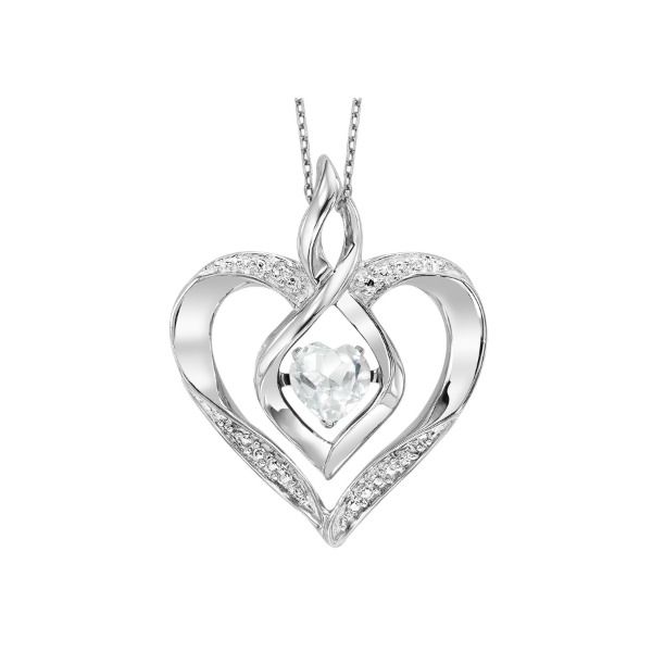 Sterling Silver April Birthstone Necklace Erickson Jewelers Iron Mountain, MI