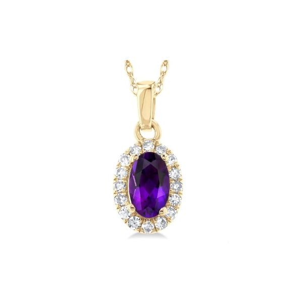 AMETHYST AND DIAMOND NECKLACE Erickson Jewelers Iron Mountain, MI