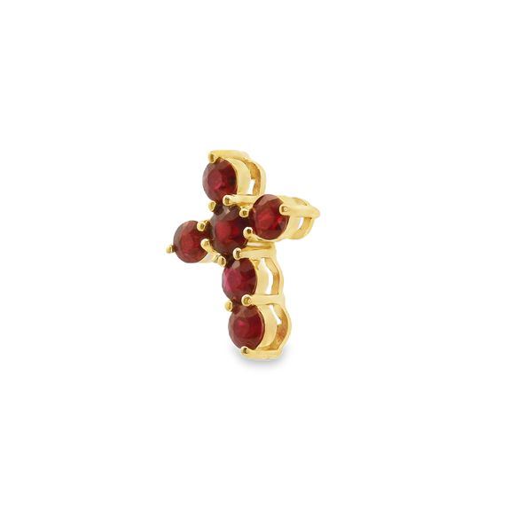 RUBY CROSS PENDANT Image 2 Erickson Jewelers Iron Mountain, MI