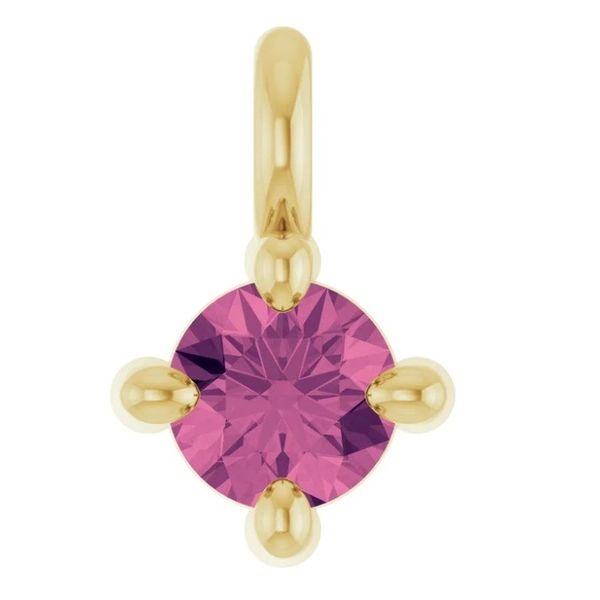 PINK TOURMALINE BIRTHSTONE CHARM Erickson Jewelers Iron Mountain, MI