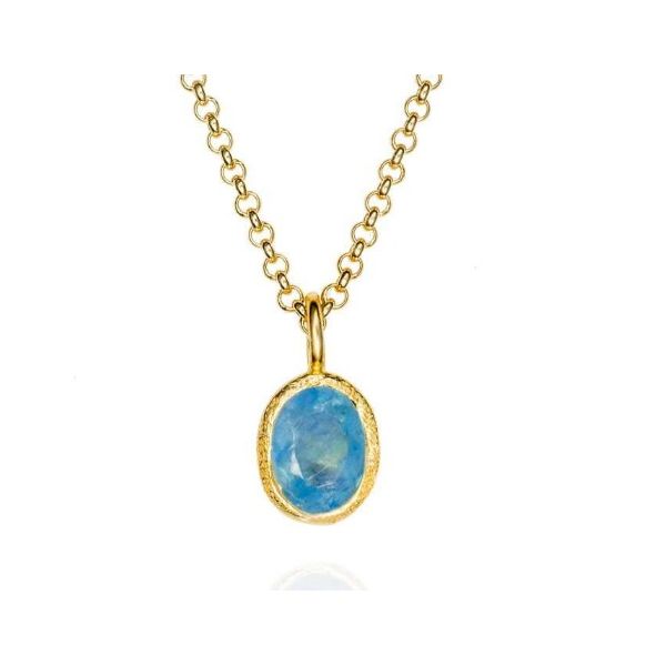 SILVER AQUAMARINE NECKLACE Erickson Jewelers Iron Mountain, MI