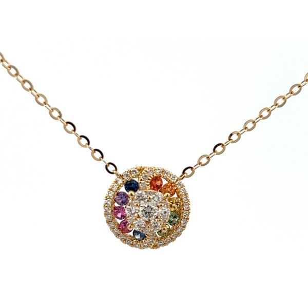 SAPPHIRE AND DIAMOND NECKLACE Erickson Jewelers Iron Mountain, MI