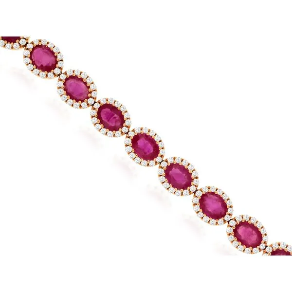 RUBY AND DIAMOND BRACELET Erickson Jewelers Iron Mountain, MI