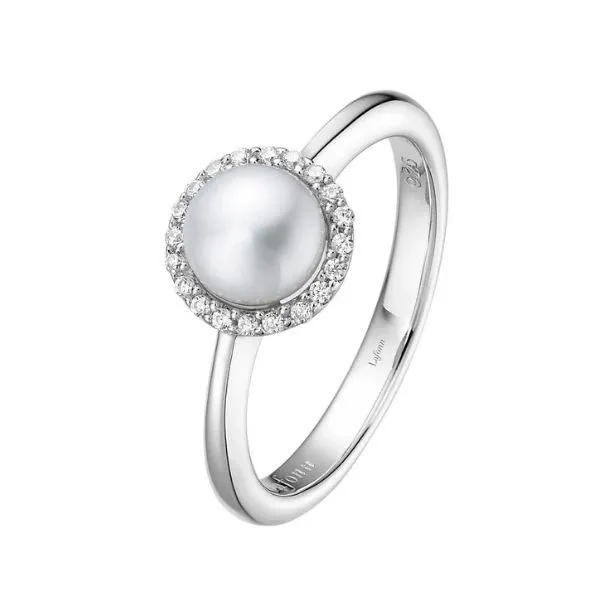 Sterling Silver Pearl Halo Ring Erickson Jewelers Iron Mountain, MI