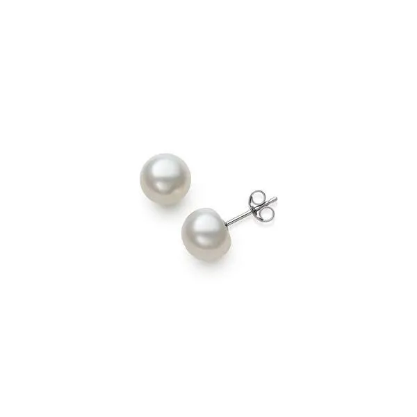 Sterling Silver Freshwater Pearl Stud Earrings Erickson Jewelers Iron Mountain, MI
