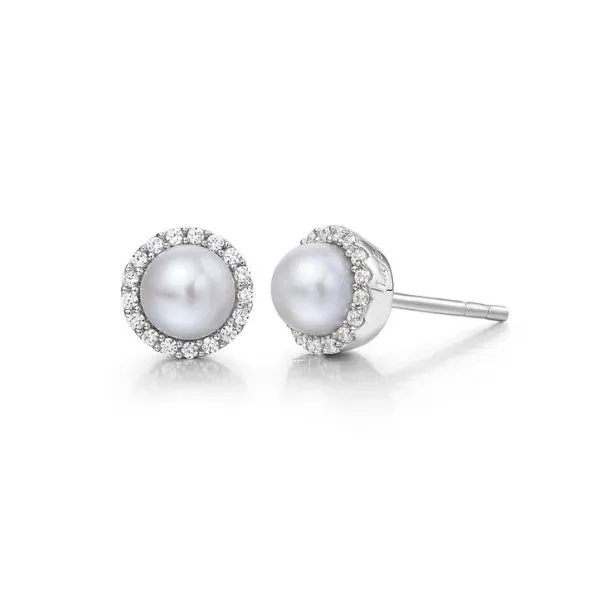 Sterling Silver Freshwater Pearl Earrings Erickson Jewelers Iron Mountain, MI