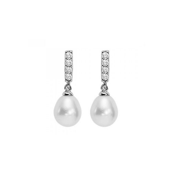 Sterling Silver Pearl Earrings Erickson Jewelers Iron Mountain, MI