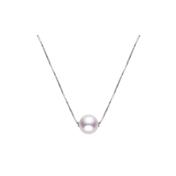 PEARL SOLITAIRE NECKLACE Erickson Jewelers Iron Mountain, MI