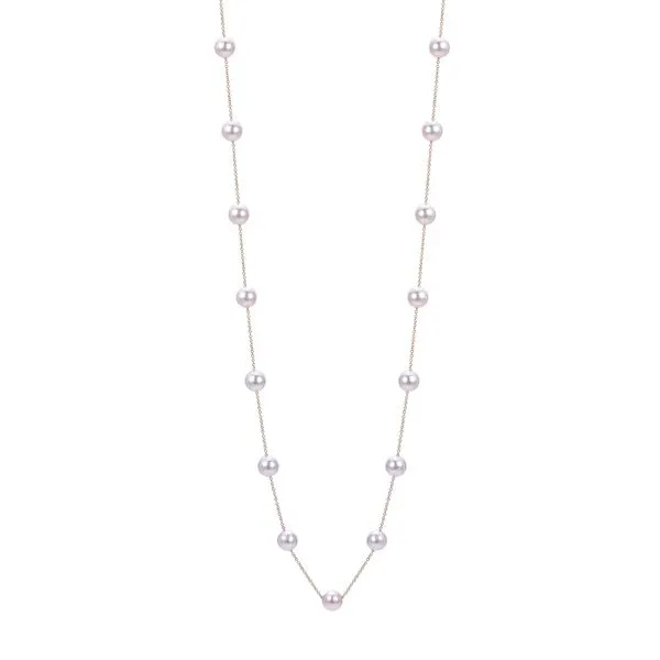 14K Yellow Gold Pearl Necklace Erickson Jewelers Iron Mountain, MI