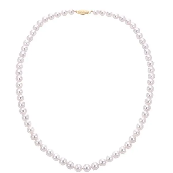 14Kt Yellow Gold Akoya Pearl Necklace Erickson Jewelers Iron Mountain, MI