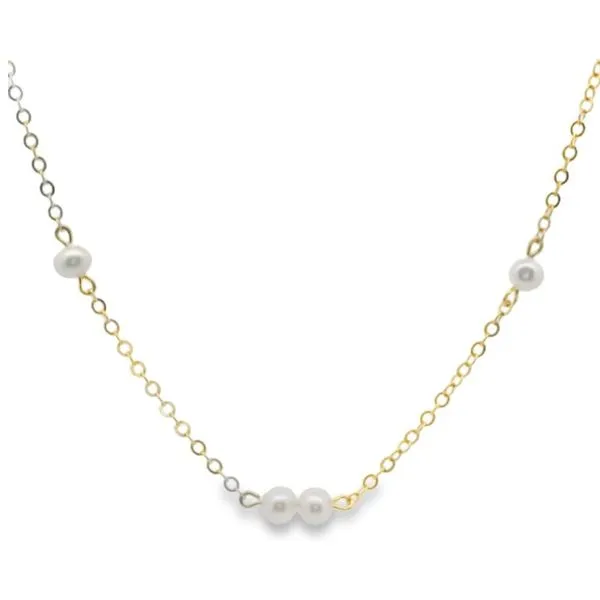 14Kt Yellow Gold Freshwater Pearl Beaded Necklace Erickson Jewelers Iron Mountain, MI