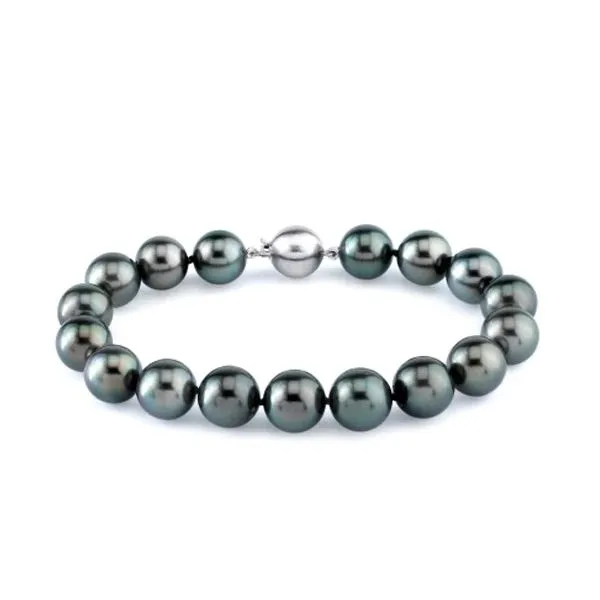 14Kt White Gold Tahitian Pearl Bracelet Erickson Jewelers Iron Mountain, MI