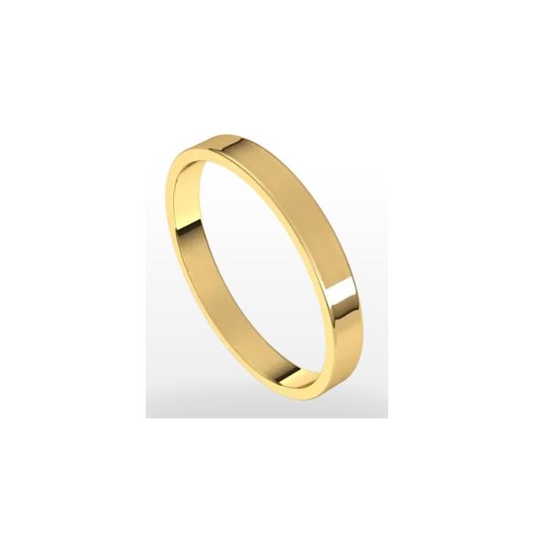14KT YELLOW GOLD 2.5MM FLAT ULTRA LIGHT WEIGHT BAND Erickson Jewelers Iron Mountain, MI