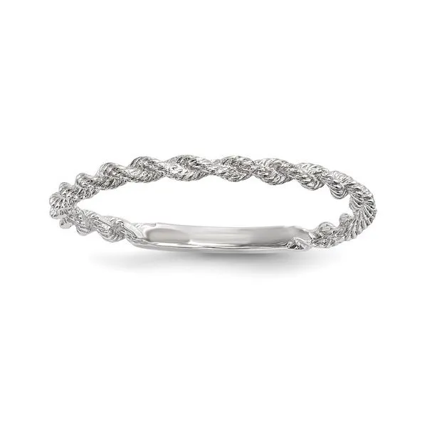 14K White Gold Twist Band Erickson Jewelers Iron Mountain, MI