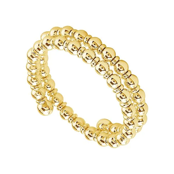 14Kt Yellow Gold Beaded Flexi Style Ring Erickson Jewelers Iron Mountain, MI