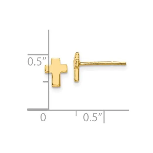 Gold Cross Earrings Erickson Jewelers Iron Mountain, MI