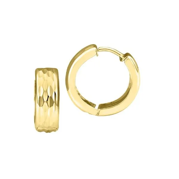 14Kt Yellow Gold Hoop Earrings Erickson Jewelers Iron Mountain, MI