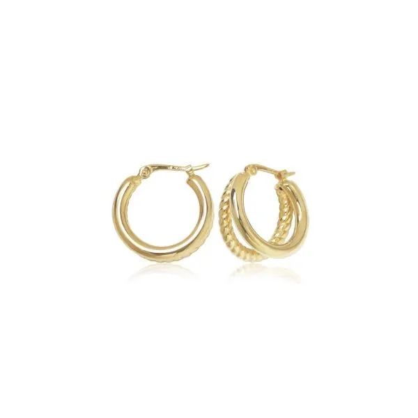 GOLD HOOP EARRINGS Erickson Jewelers Iron Mountain, MI
