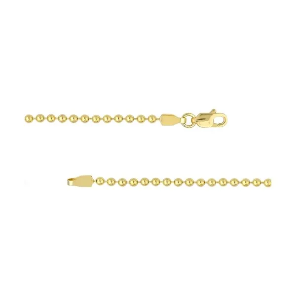 14Kt Yellow Gold Beaded Chain Erickson Jewelers Iron Mountain, MI