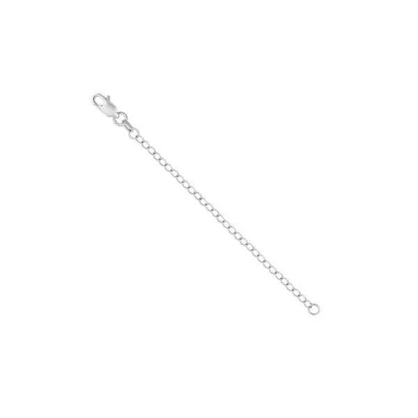 14Kt White Gold Curb Extender Chain Erickson Jewelers Iron Mountain, MI