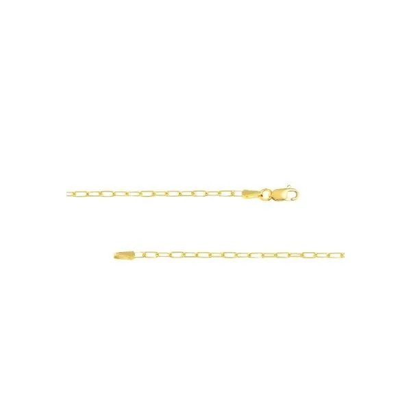 14Kt Yellow Gold Paperclip Chain Erickson Jewelers Iron Mountain, MI