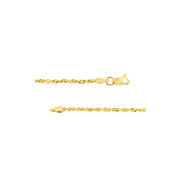 14K Yellow Gold Rope Chain Erickson Jewelers Iron Mountain, MI