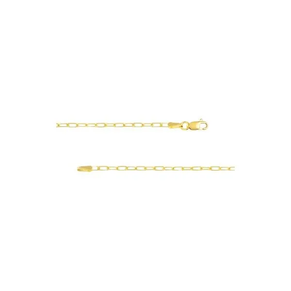14K Yellow Gold Paperclip Chain Erickson Jewelers Iron Mountain, MI