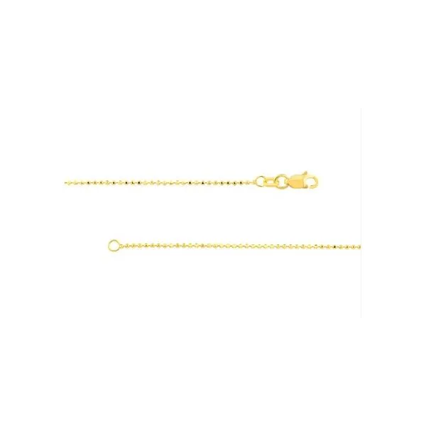 14Kt Yellow Gold Diamond Cut Bead Chain Erickson Jewelers Iron Mountain, MI