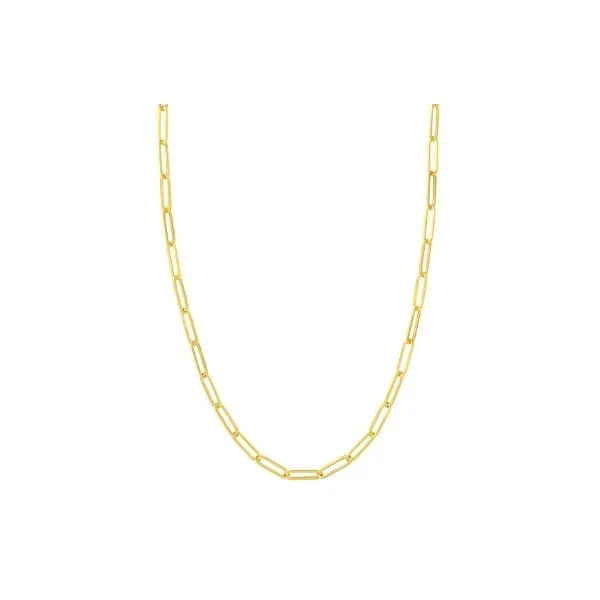 GOLD PAPERCLIP CHAIN Erickson Jewelers Iron Mountain, MI