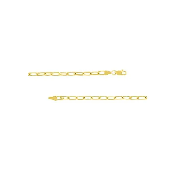 14K Yellow Gold Paperclip Chain Erickson Jewelers Iron Mountain, MI