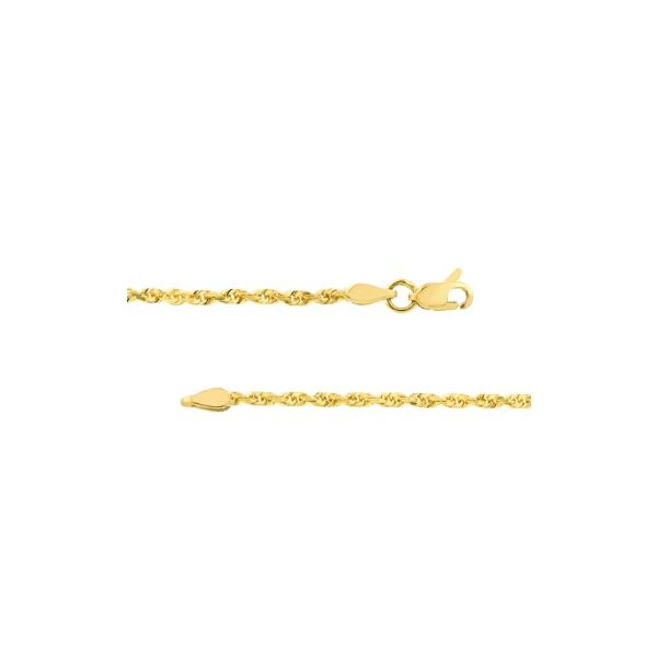 14K Yellow Gold Rope Chain Erickson Jewelers Iron Mountain, MI