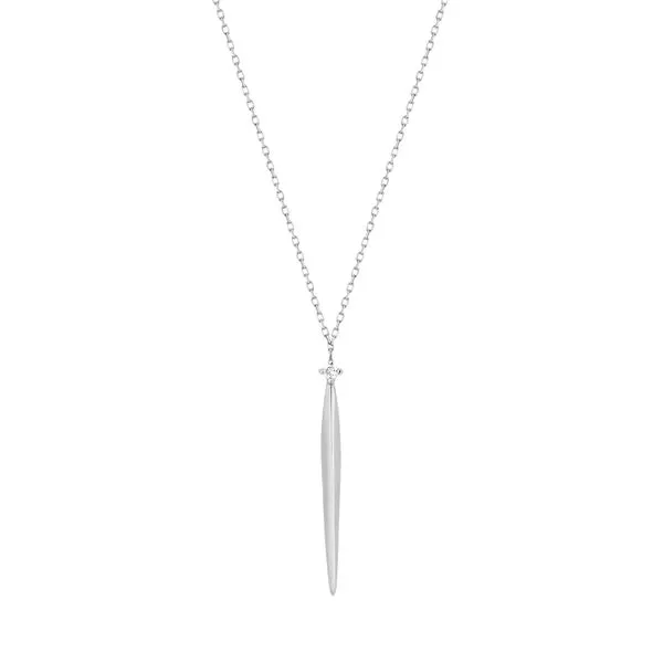 14Kt White Gold Dagger Style Necklace Erickson Jewelers Iron Mountain, MI