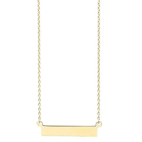 GOLD BAR NECKLACE Erickson Jewelers Iron Mountain, MI